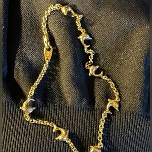 NEW !! Silver plated Dolphin Bracelet